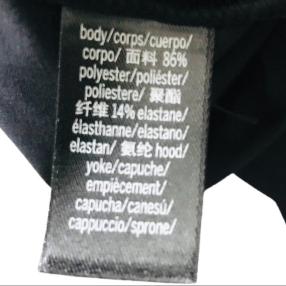 VICTORIA SPORT SILVER AND BLACK HOODIE MEDIUM - Picture 4 of 6